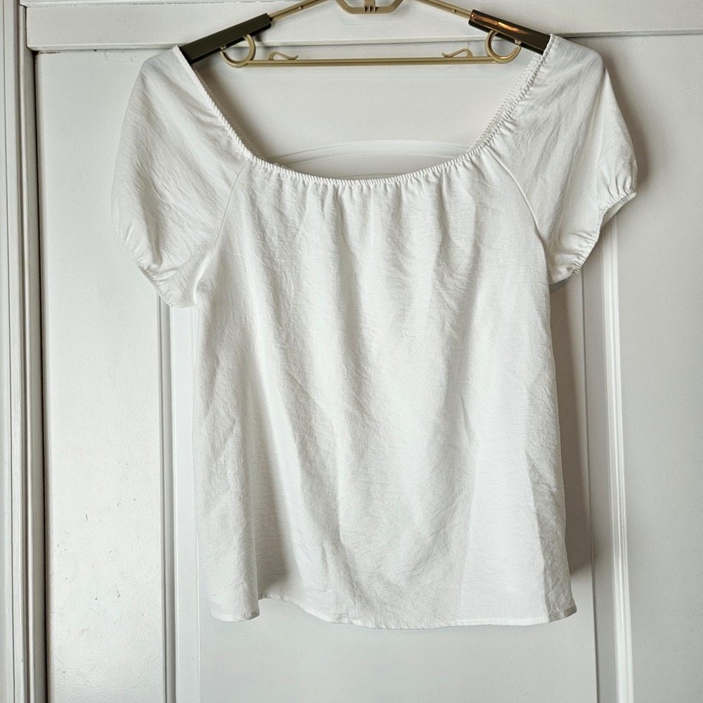 Lot of 6 Tops Shirts Womens XL Bundle Tank Casual Ann Taylor Off Shoulder Silk - Picture 8 of 16